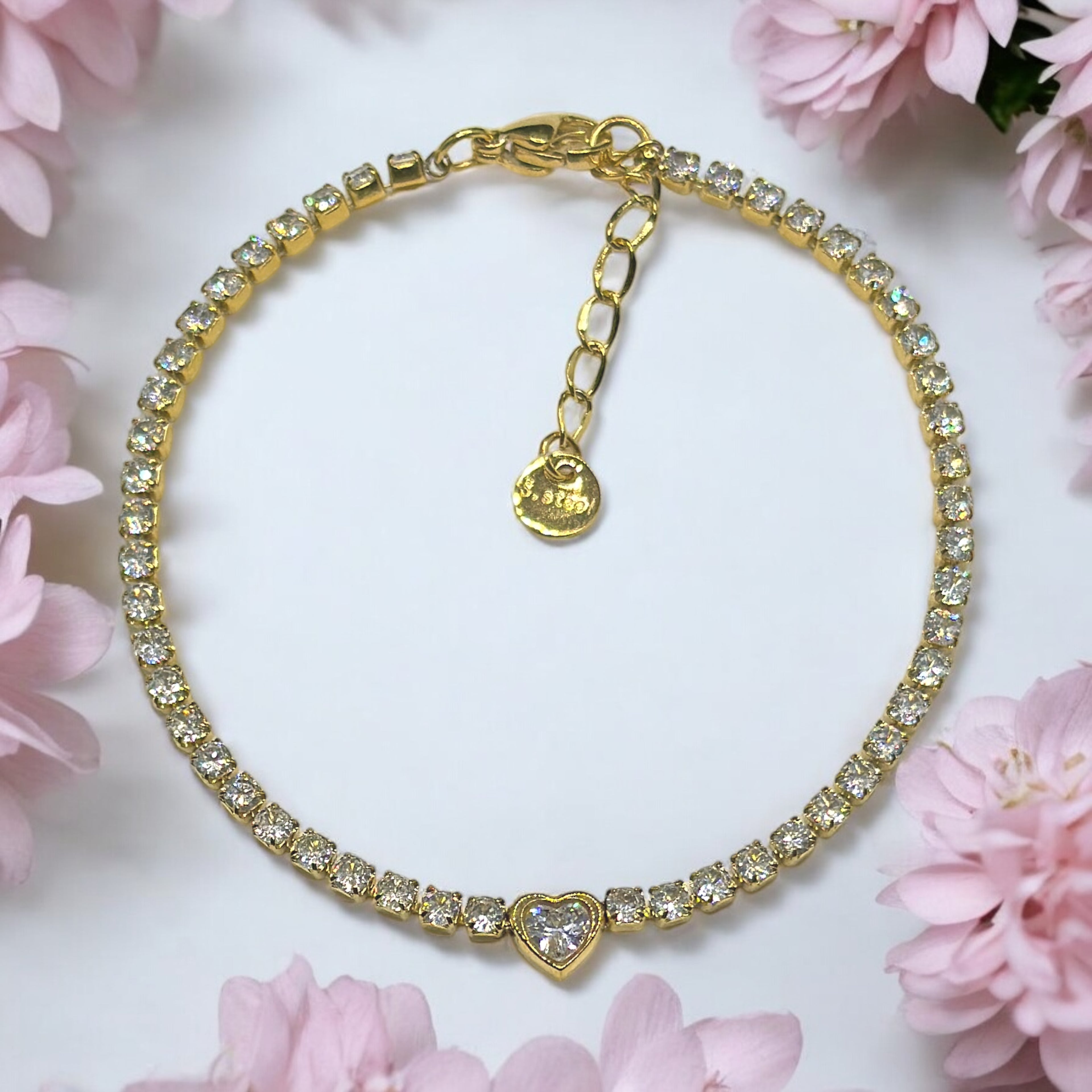 BRACCIALE TENNIS CUORE