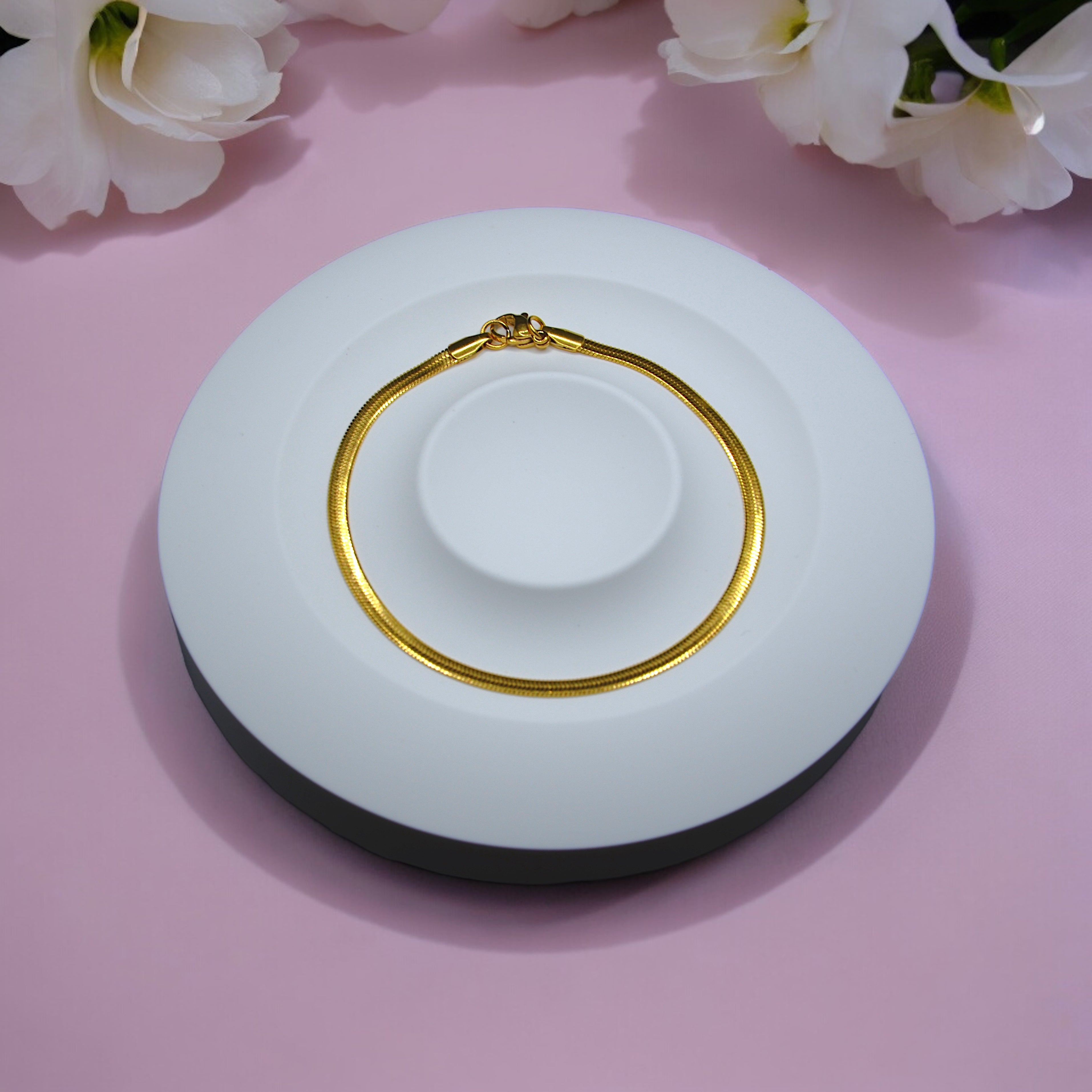 BRACCIALE SNAKE ACCIAIO COLORE ORO